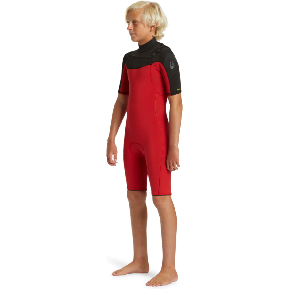 2025 Quiksilver Junior Everyday Sessions 2/ 2mm Chest Zip Våddragt EQBW503024 - High Risk Red